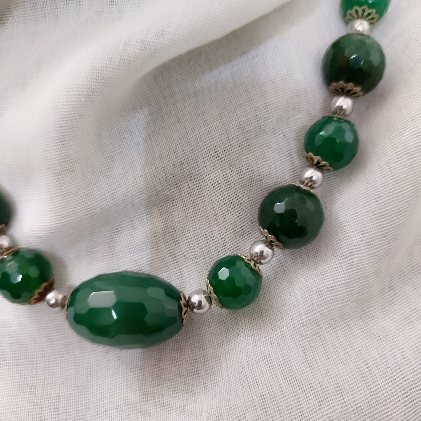 53cm jade and pearl necklace