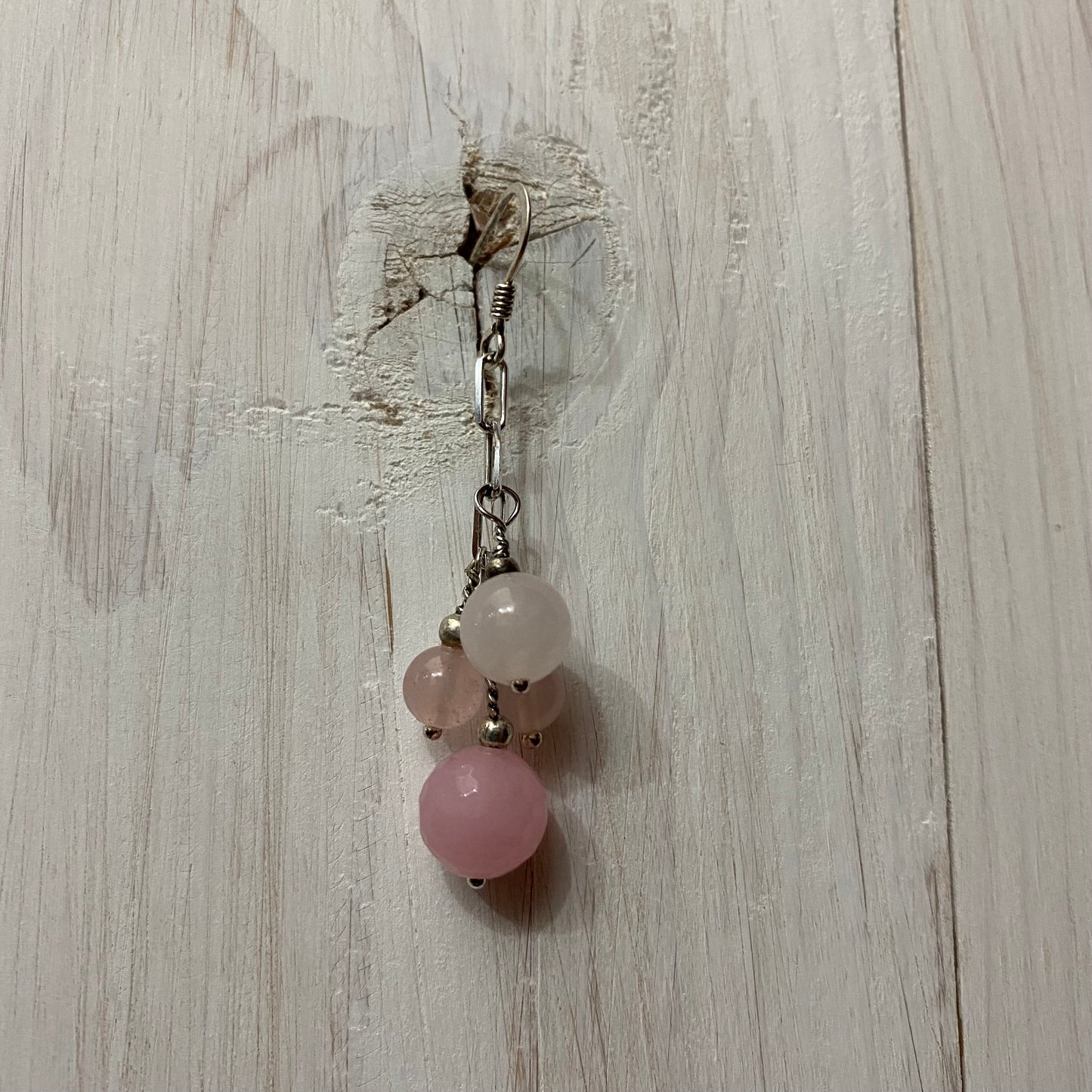 🆕 silver and quartz earrings