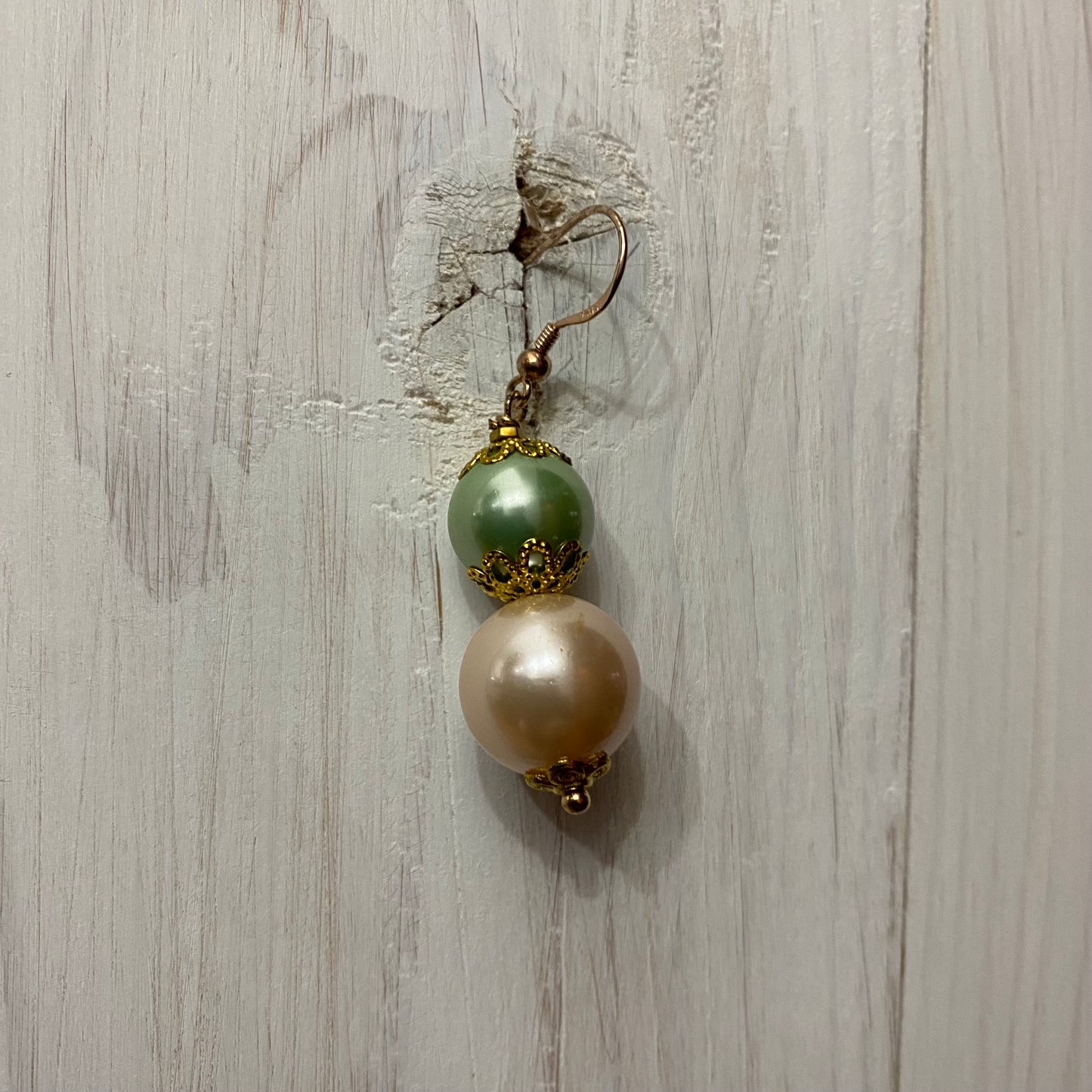 🆕 gold plated silver and pearl earrings