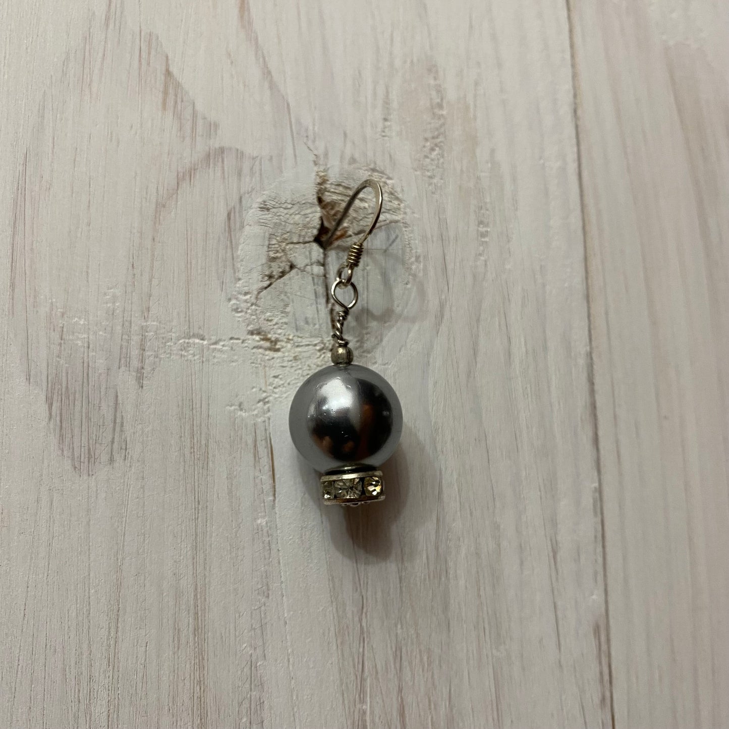 🆕 silver, pearl and zirconia earrings