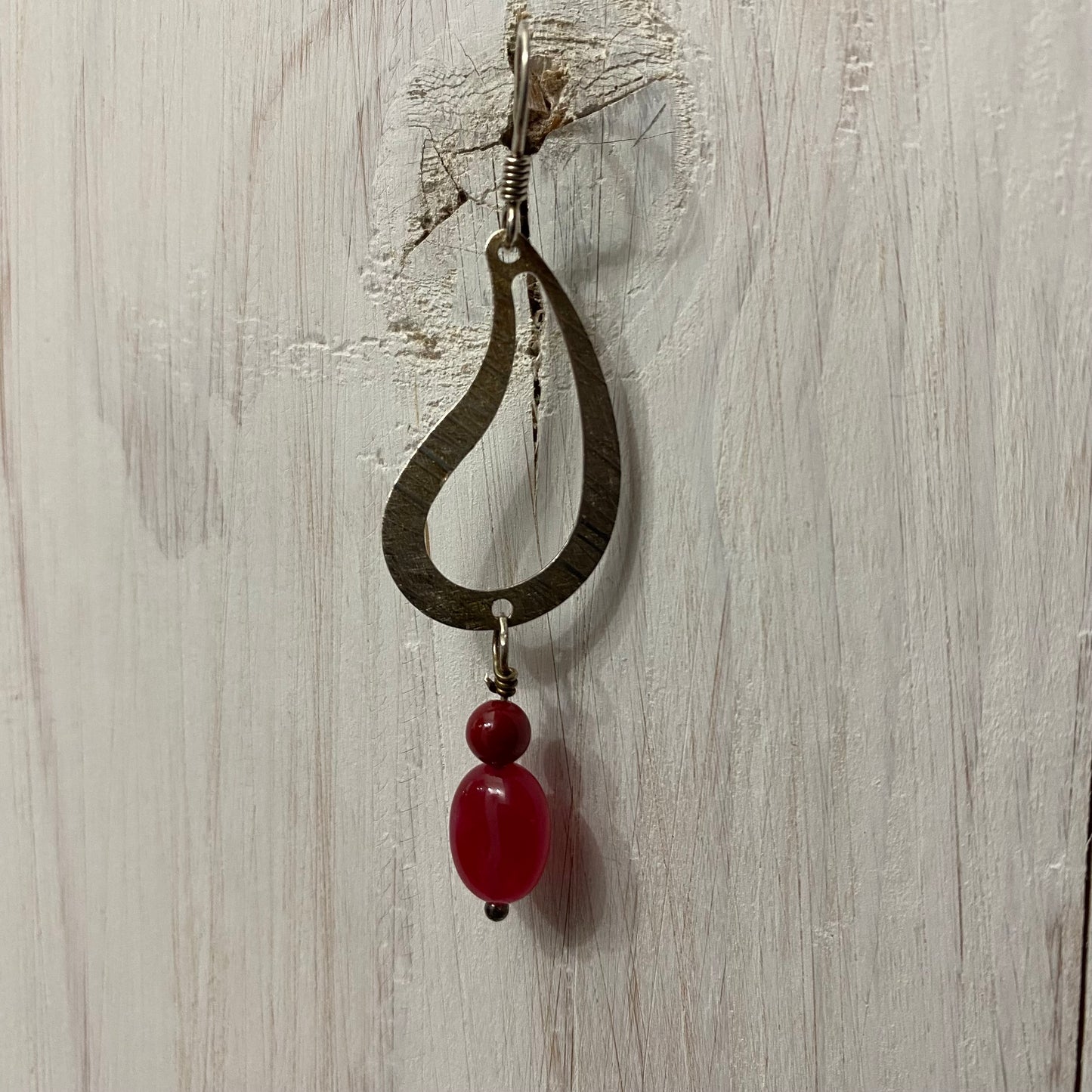 🆕 silver, jade and pearl earrings