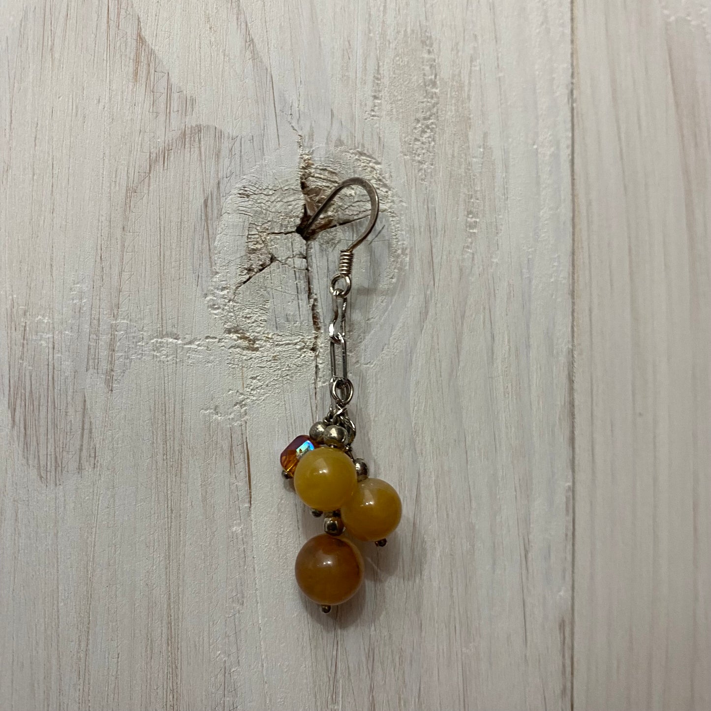 🆕 silver, crystal and jade earrings