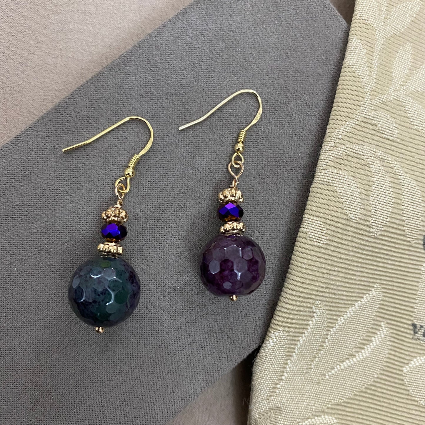 🆕 silver and amethyst earrings