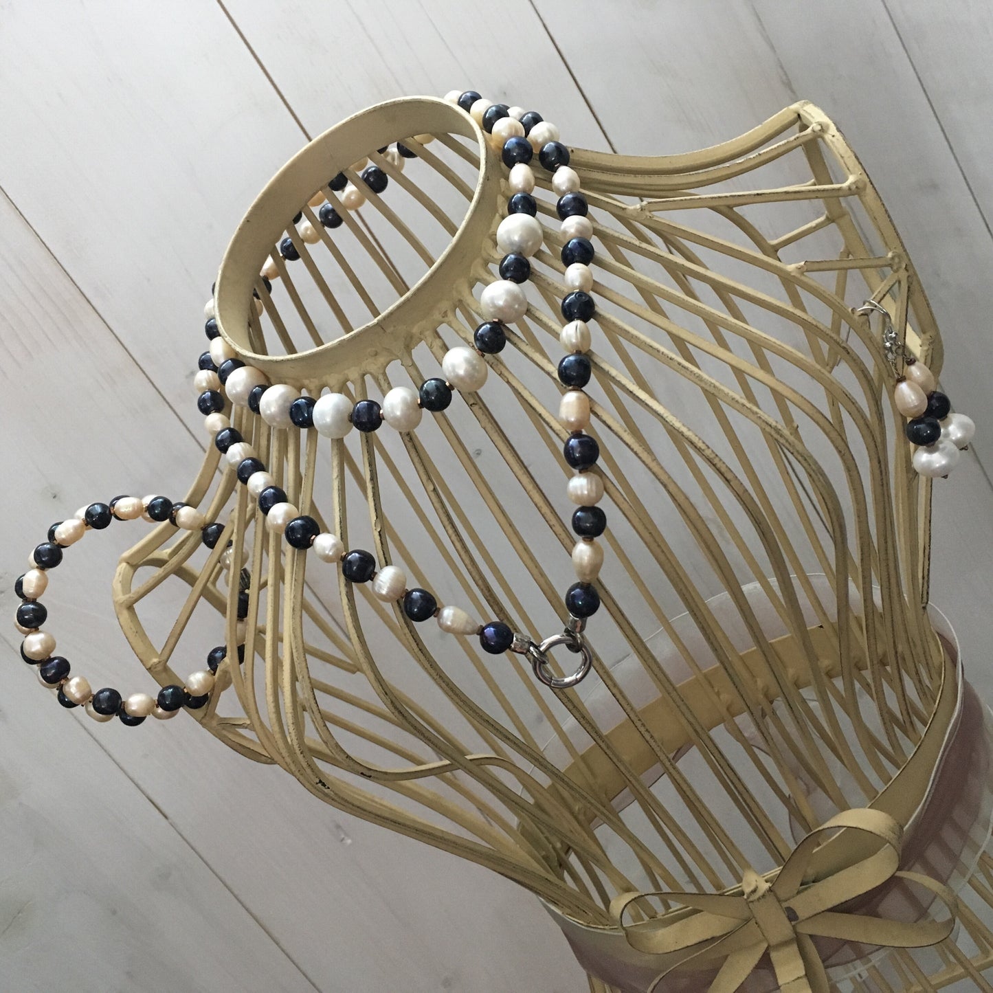 silver and pearl earrings