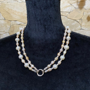 collana in argento e perle 04