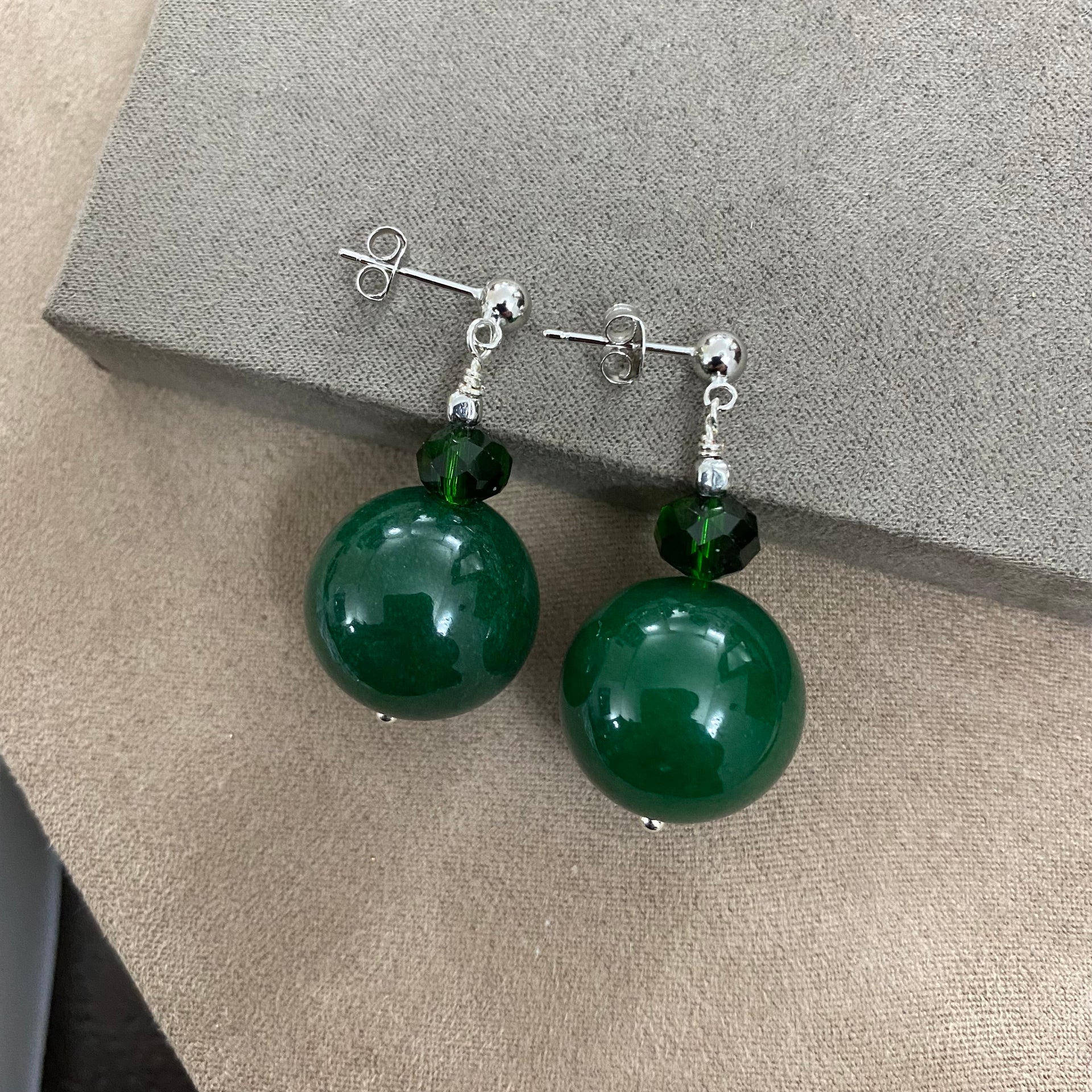 Bracciale Catena Grumetta Con Stelle E Goccia Cubic Zirconia Verde Smeraldo Pendenti In Argento 925 Galvanica Oro - Foto 9