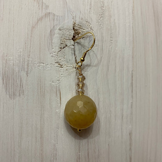 🆕 Gold plated silver and calcite earrings 27