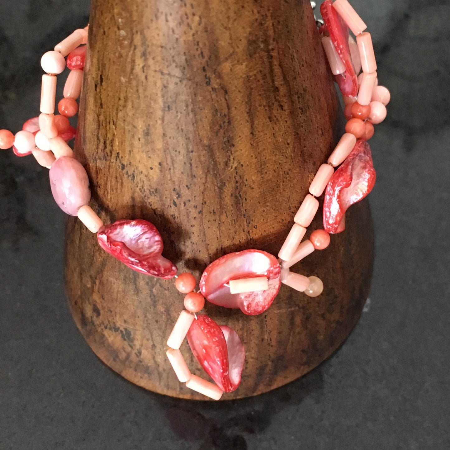 bracciale cm in argento e perle