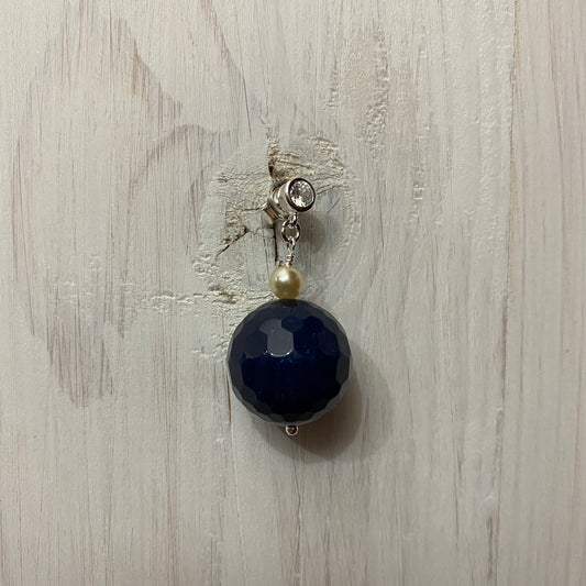🆕 silver earrings with zirconia, agate and pearls 19