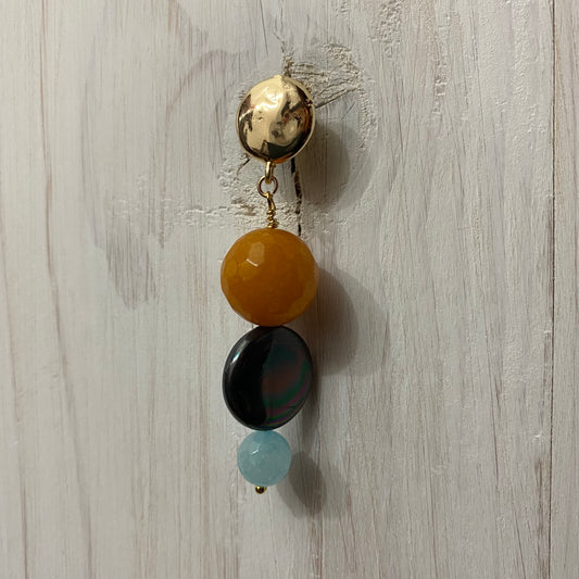 🆕 bronze, jasper, pearl and jade earrings 29