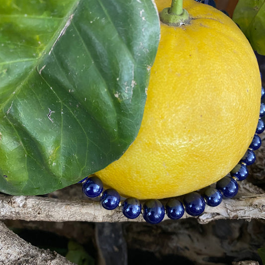 collana cm 53,5 in ceramica ed ematite